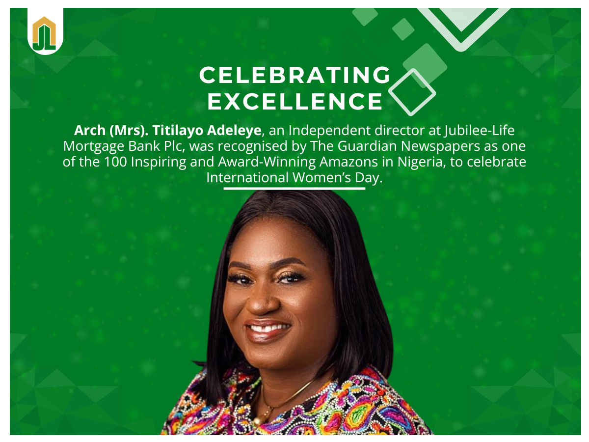 Celebrating Excellence: Jubilee-Life Board Director Arc. Titilayo Adeleye Featured in The Guardian’s International Women’s Day Special